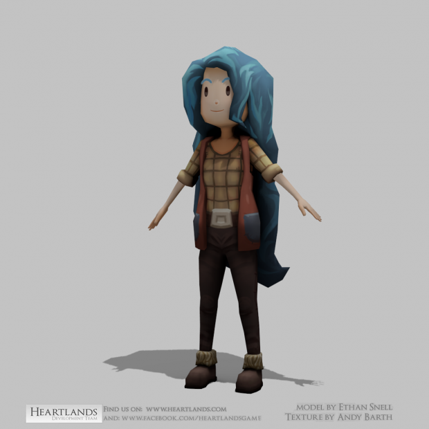 Introducing Izzy completely modeled and textured!