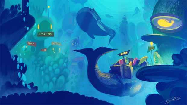 Underwater Metropolis Proof Of Concept Artwork