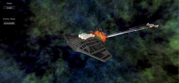 A gunship being lasered and taking missile fire