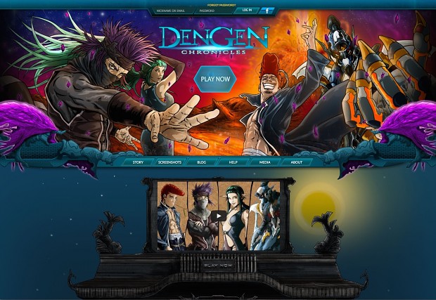 Dengen Chronicles new homepage