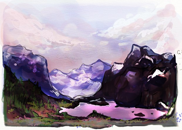 Tundra mood painting