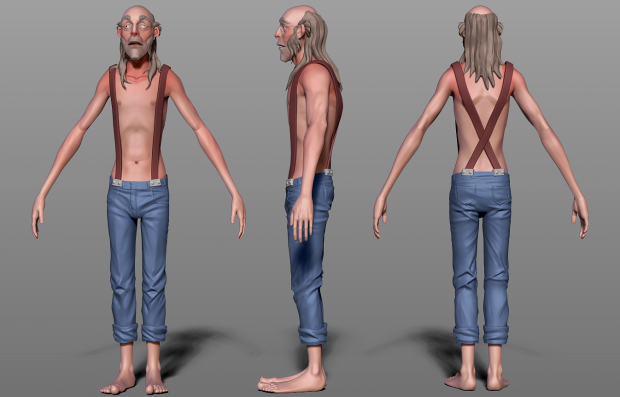 WIP high-poly for cletus