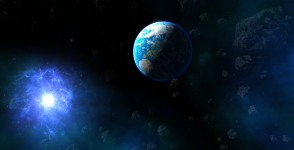 Space dimension interactive cutscene
