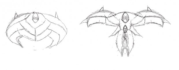 Sketches of new ships coming up.