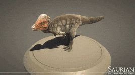 Pachycephalosaurus animation 2