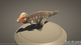 Pachycephalosaurus animation 3