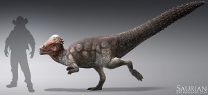 Pachycephalosaurus render