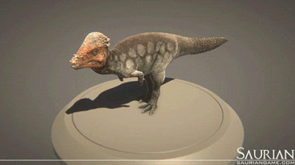 Pachycephalosaurus animation 1