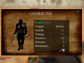 Hero's Story - Character Screen