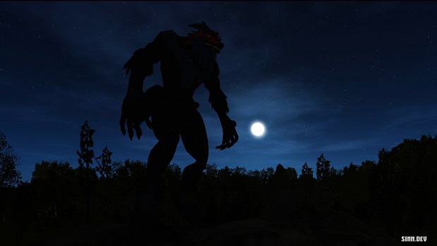 Build 0.0.2.5 Screenshot - The Werewolf's Alive!