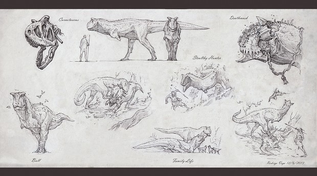 Carnotaurus Concept Art image - The Stomping Land - Indie DB