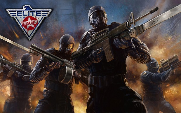 Elite SWAT officers illustration