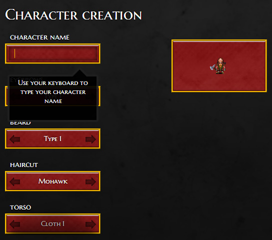 Character creation