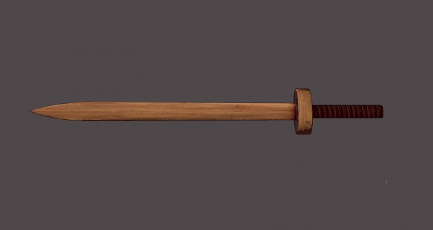 Wooden practice sword