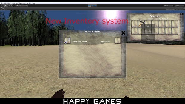 Happy Games: New Inventory system