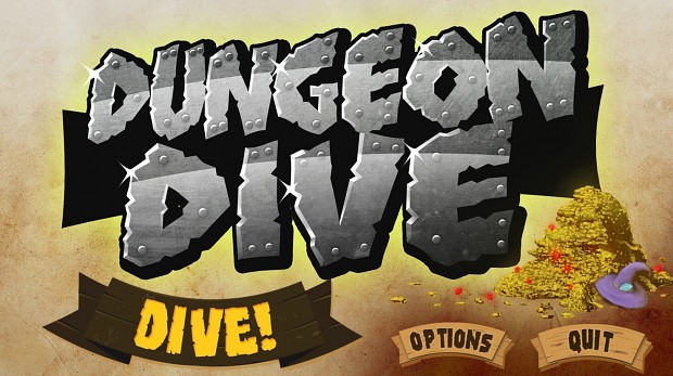 Dungeon Dive - Main Menu title screen