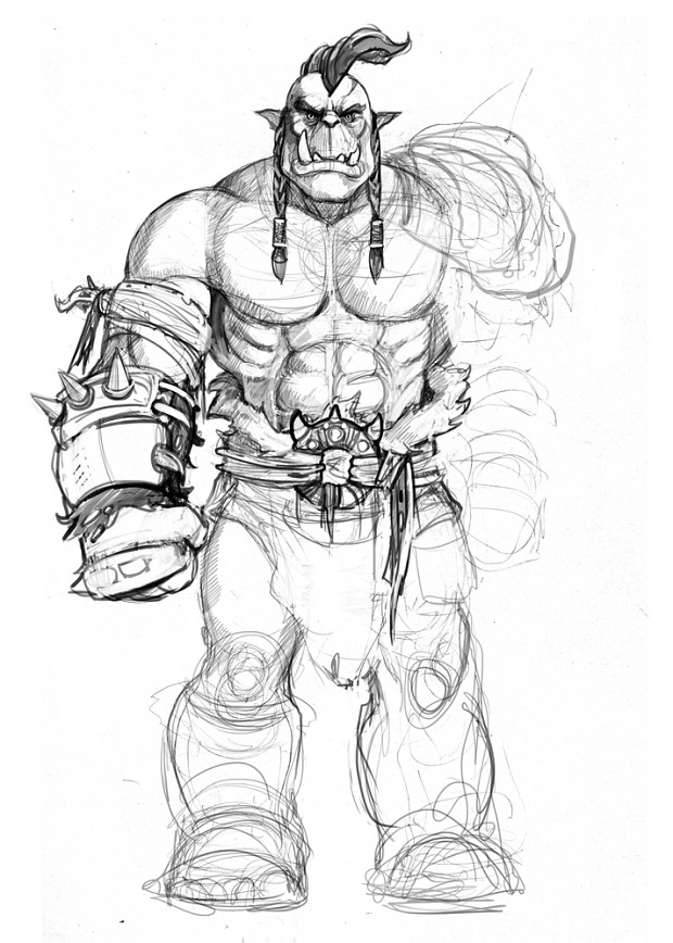 orc concept 1 image - Warcide - Indie DB
