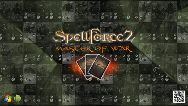 SpellForce 2 - Master of War Wallpaper - Scatterd Logo