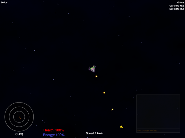 A basic screenshot of the game