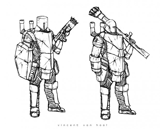 Iron Star - Belgian Brewster (Juggernaut) Sketches