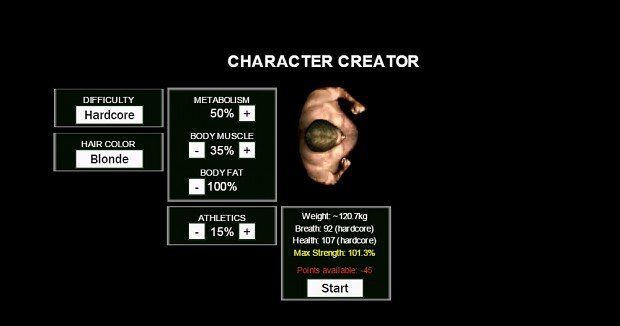 Character creation (WIP)