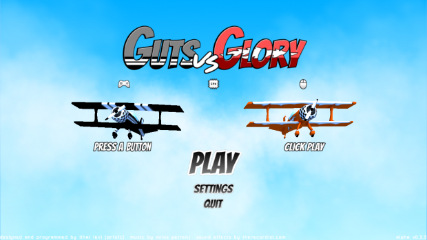 Guts vs Glory - new title screen
