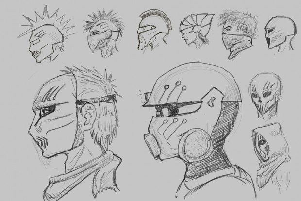 Different rioter masks