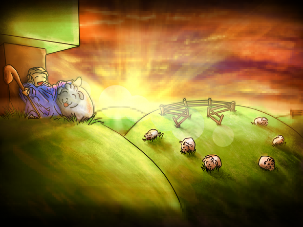 The Sheepening Intro Screen