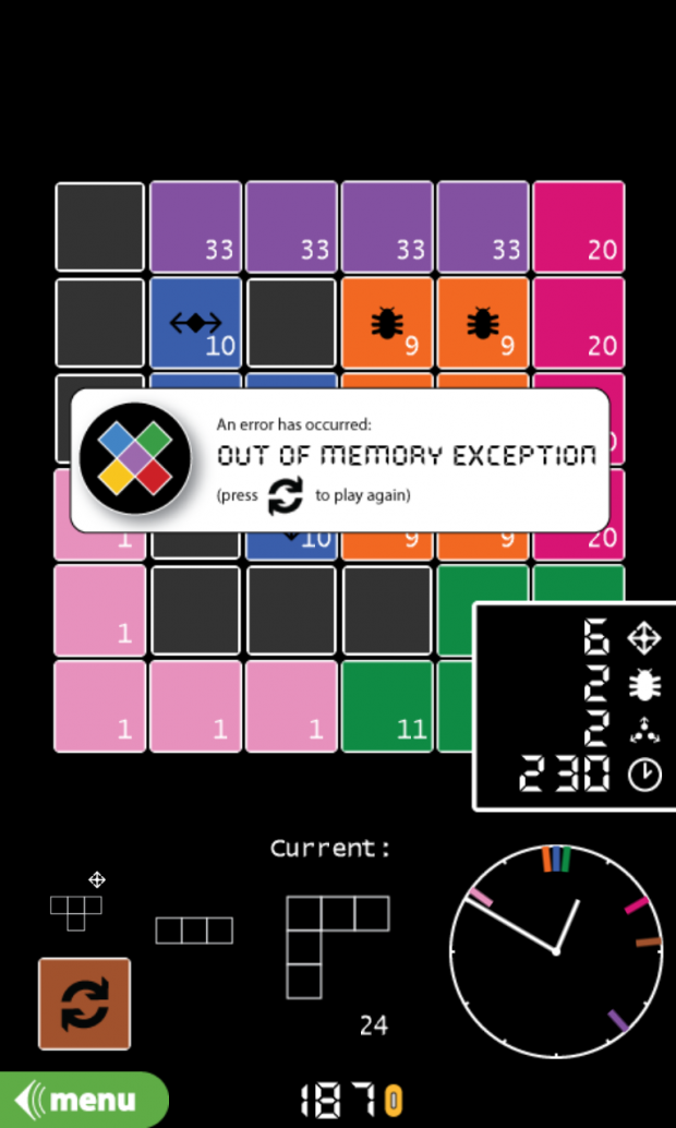 Out Of Memory 2.1.5