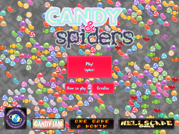 CANDY & spiders: Main Menu