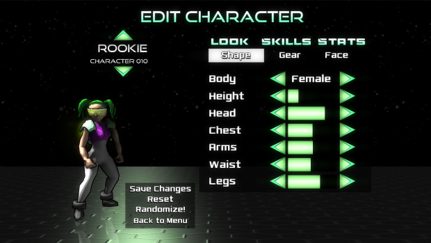 Character Editor and Female Models