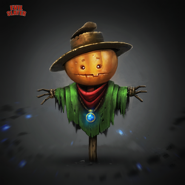 Scary - the scarecrow.