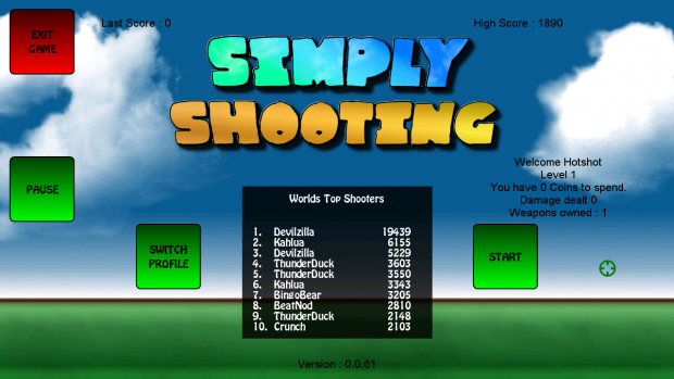 Simply Shooting alpha screenshots