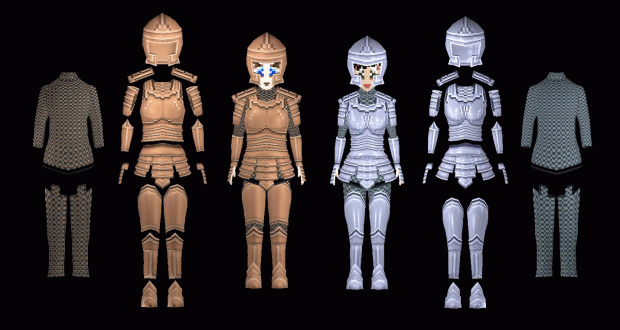 Latest character armor models(click for animation)