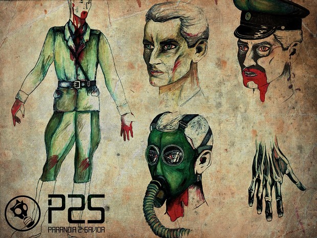 Zombie SA-officer 1 (P2S Art)