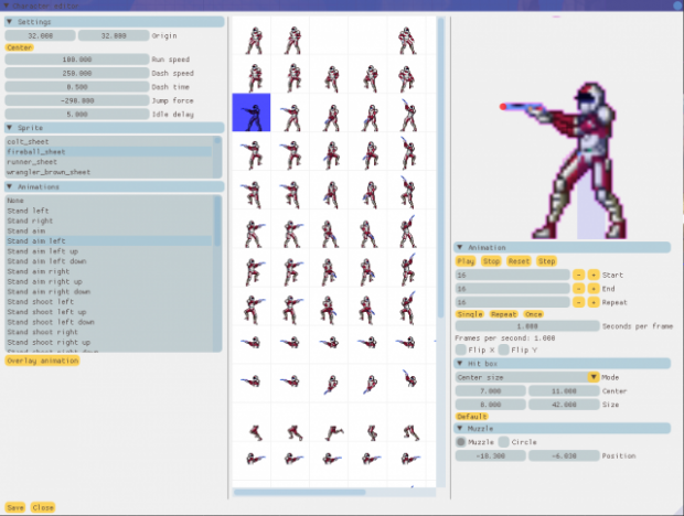 Saber RIder and the Star Sheriffs Character Editor