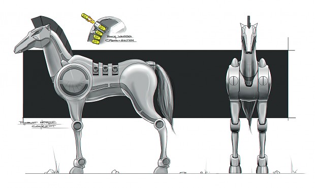 Robot Horse Concept Art