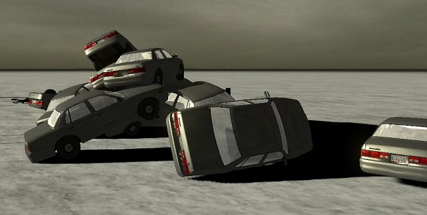 'Just Death' WIP Physics Car Pileup #1