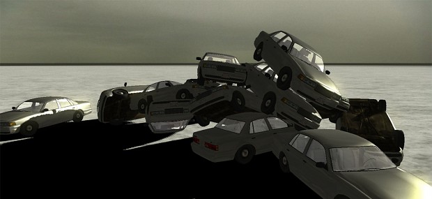 'Just Death' WIP Physics Car Pileup #2