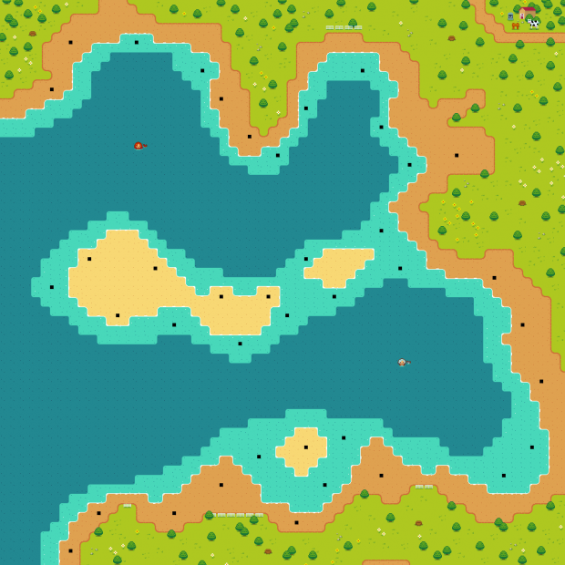 Map - first concept, making use of our tileset
