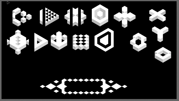 Trixel based UI Elements