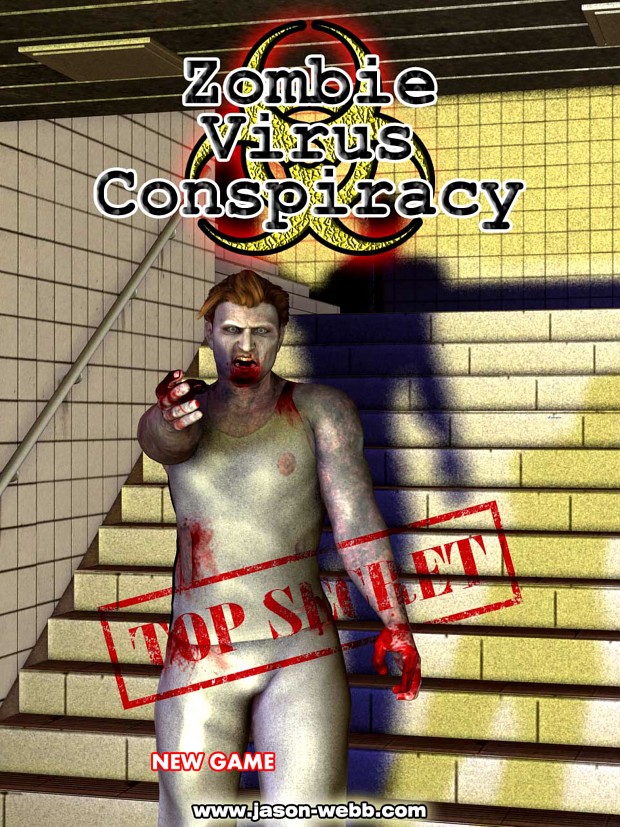 Zombie Virus Conspiracy Title Screen