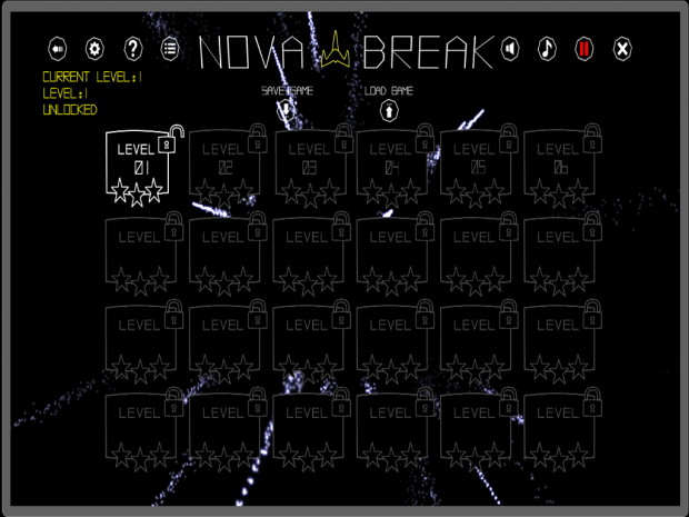 Nova Break Level Screen