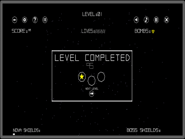 Level Completed Screen