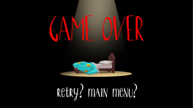 Game over screen