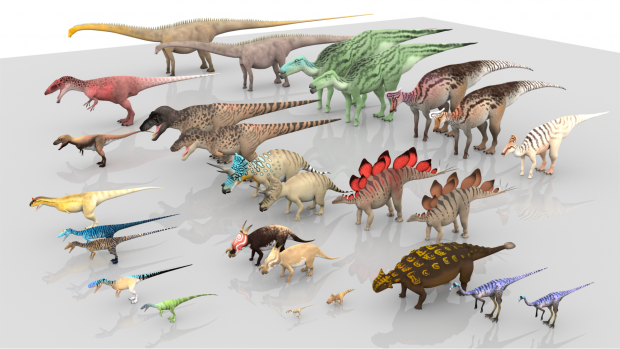 Some of the dinosaur species present in PK! image - Prehistoric Kingdom -  Indie DB