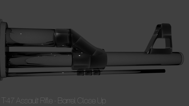 T-47 Assault Rifle - Barrel Close Up