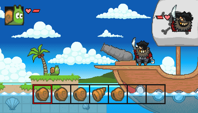 First mid-boss: Pirate captain