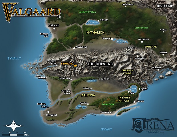 Map of Valgaard