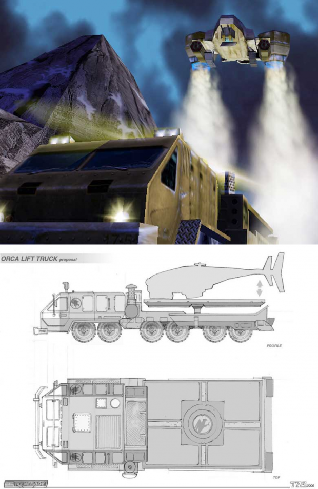 Orca Lift Truck Westwood Studios Concept
